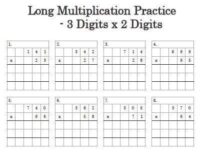Long Multiplication Worksheet: Boost Your Skills With Column .